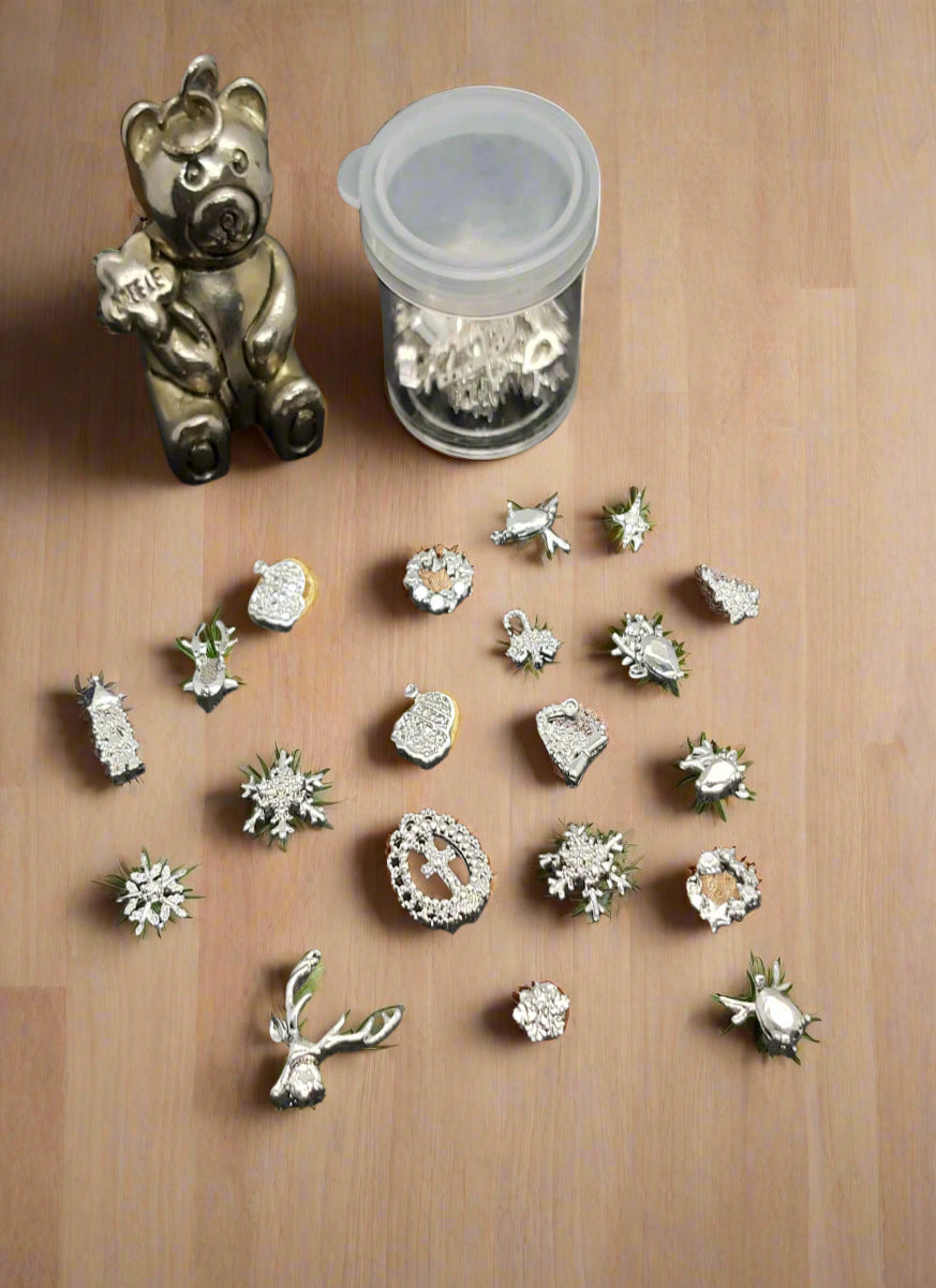 Charms Natalizi Argentati Il mondo di Antofashionails
