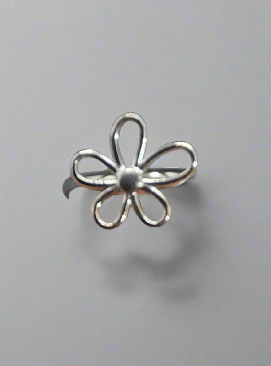 Anello fiore stilizzato