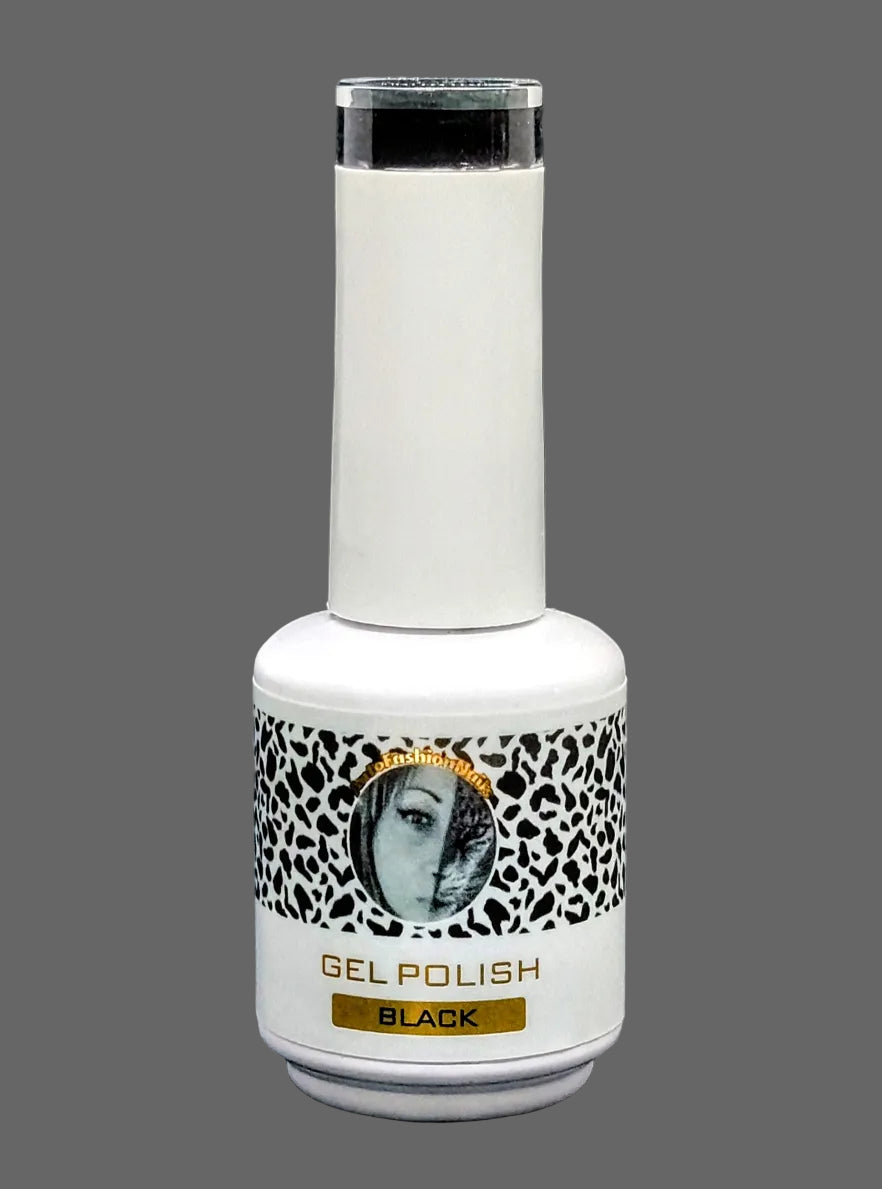 Gel Polish Black 15ml – Nero Puro Coprente dalla Prima Passata