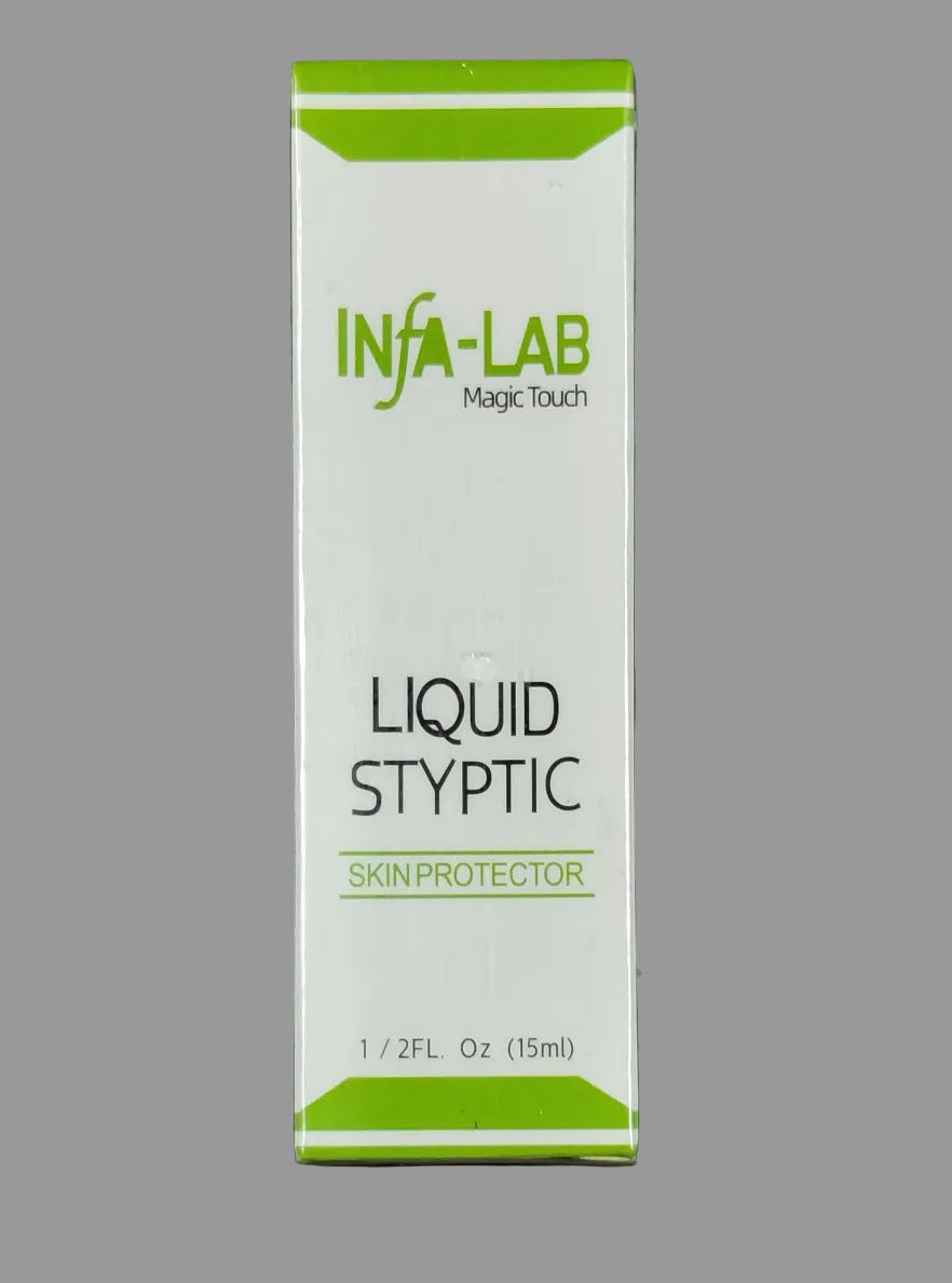 Confezione Infa-Lab Magic Touch Liquid Styptic Skin Protector da 15 ml