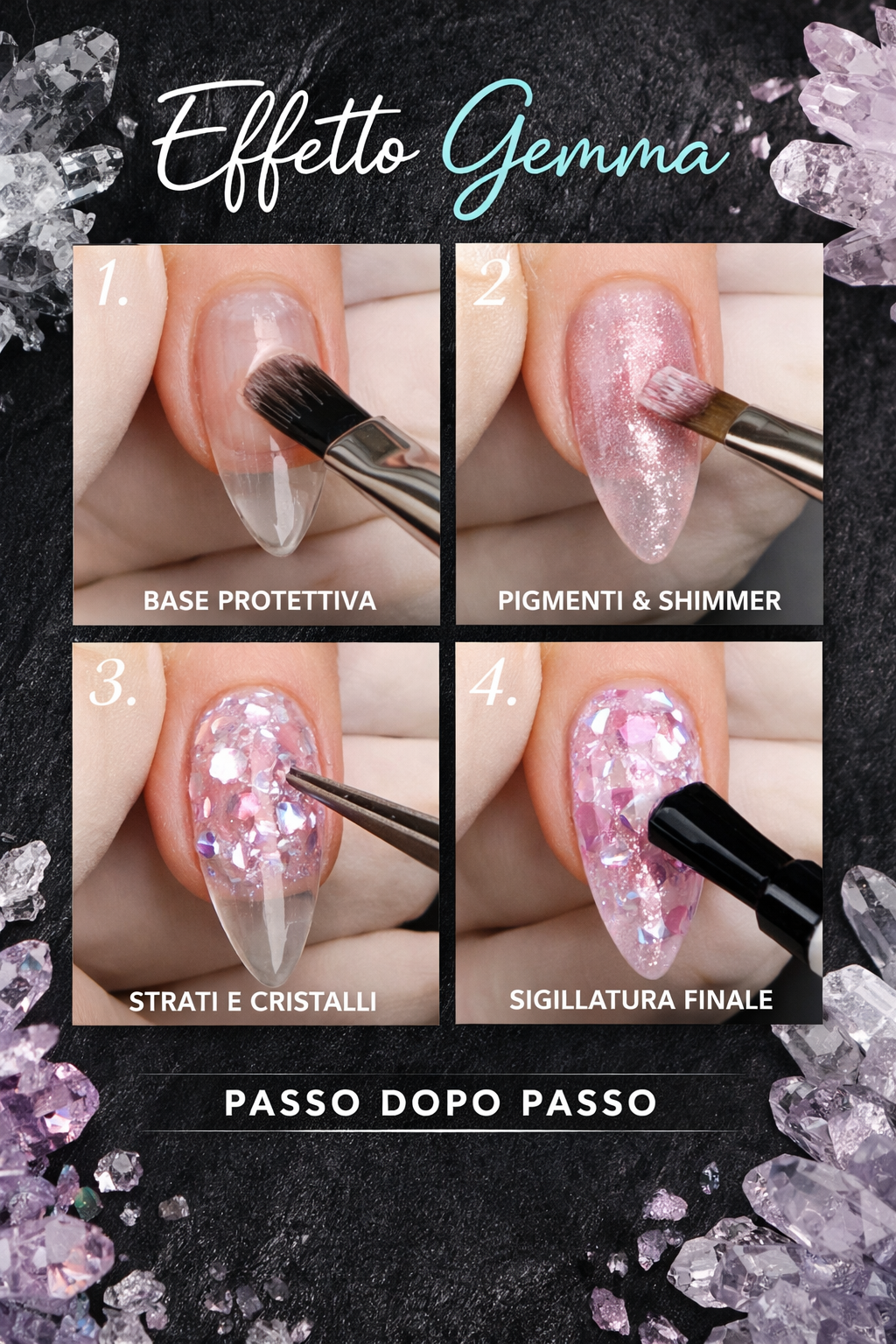 Unghie Effetto Gemma: guida tecnica per onicotecniche professioniste