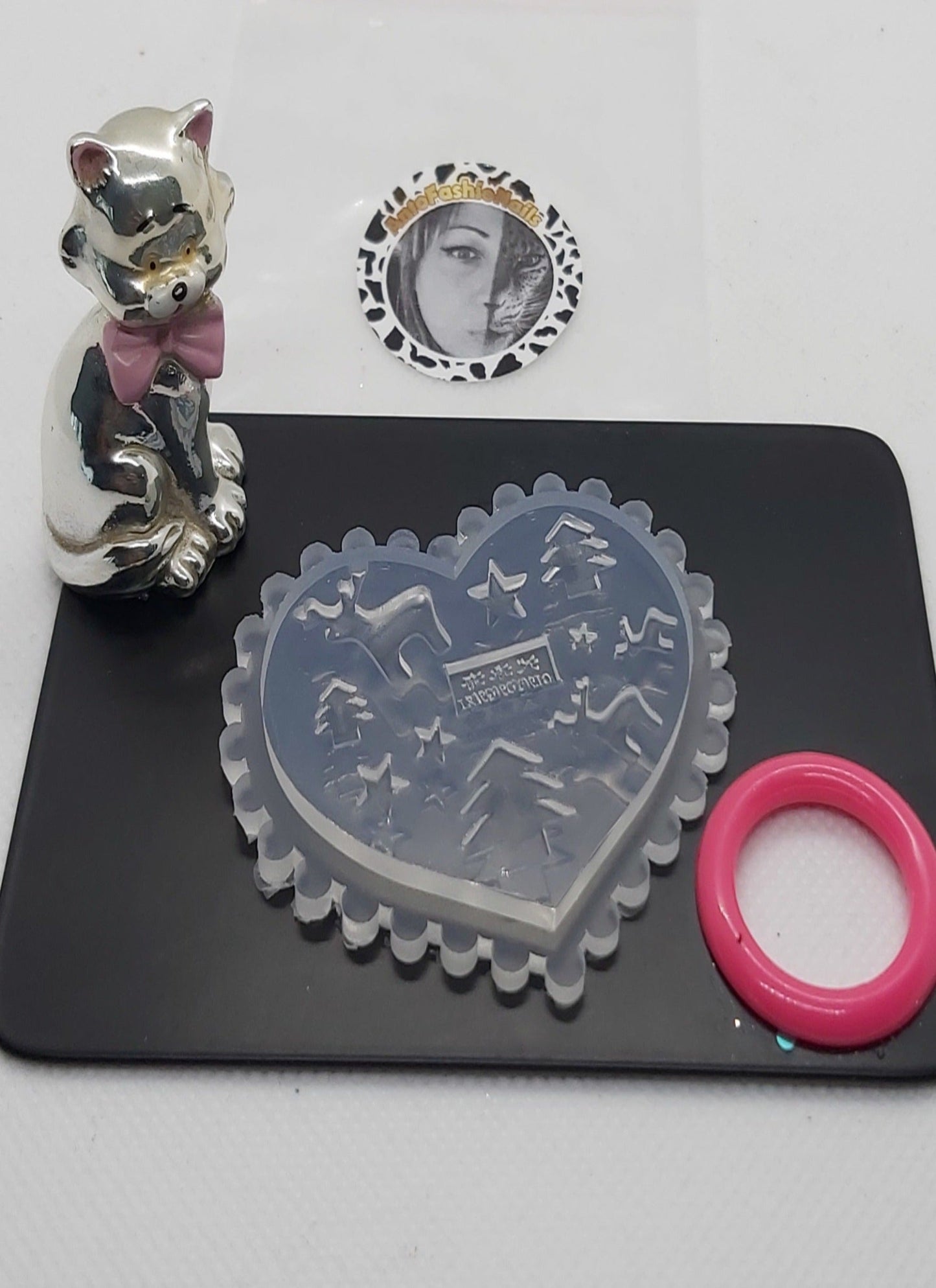 Piastra in silicone 3D Natale Il mondo di Antofashionails