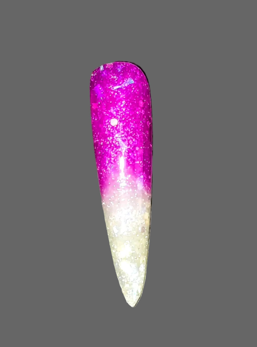 Acryl Gel Thermo Glow Seduction - Cambia Colore e Brilla al Buio | Glitter e Paillettes