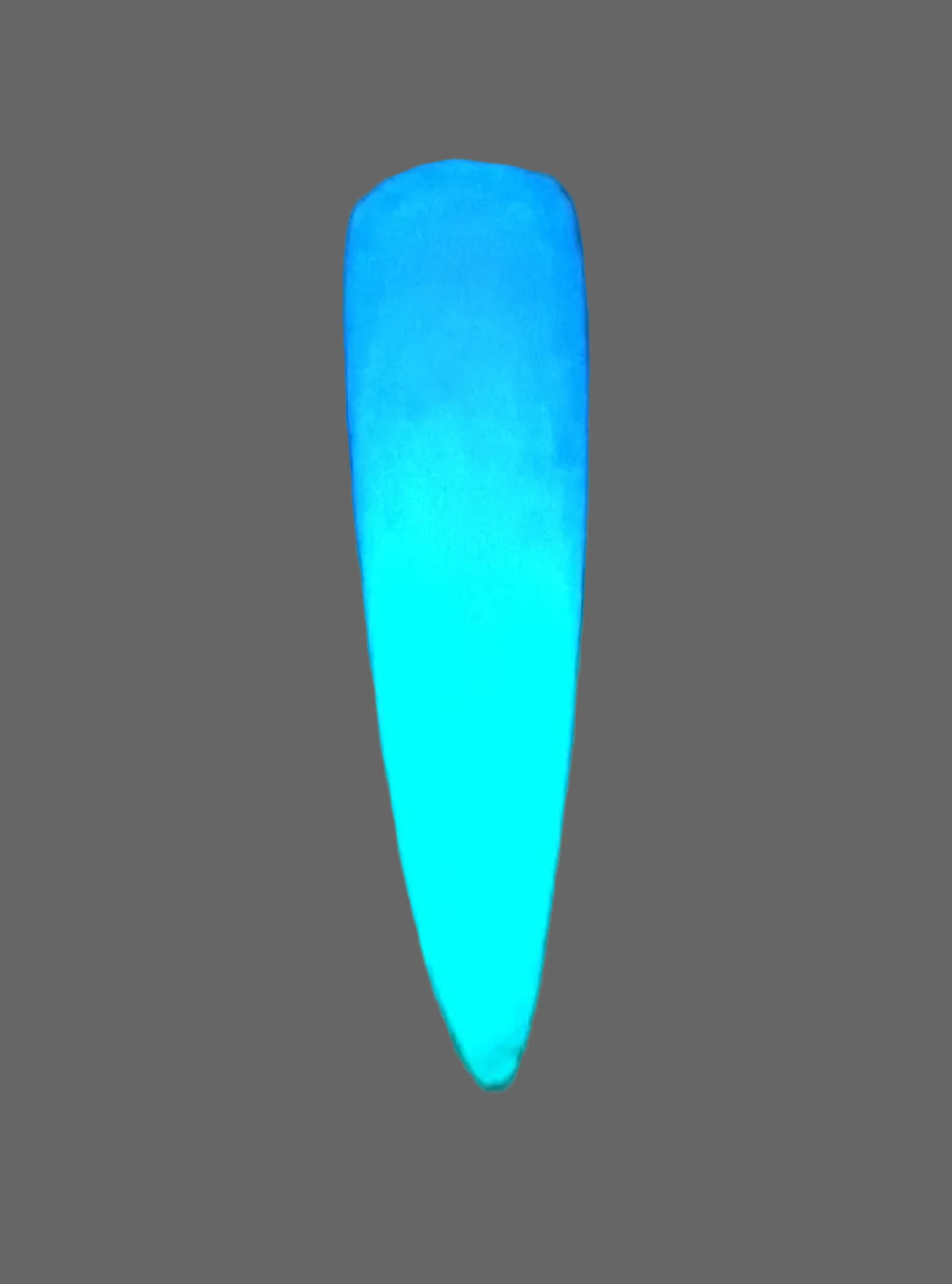 Acryl Gel Thermo Glow Ice Blue - Termocromico e Fotoluminescente | Glitter e Paillettes