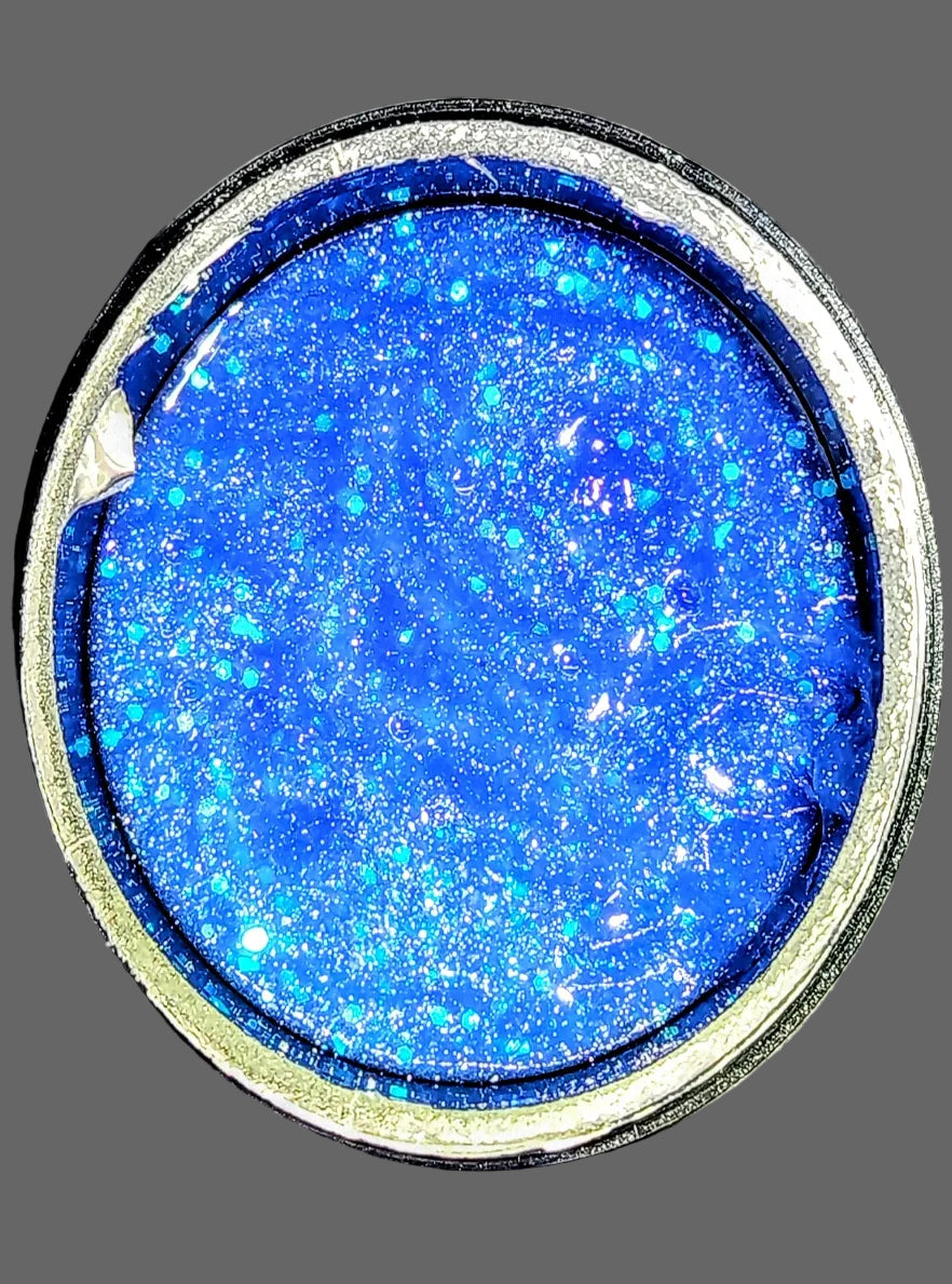 Acryl Gel Thermo Glow Ice Blue - Termocromico e Fotoluminescente | Glitter e Paillettes