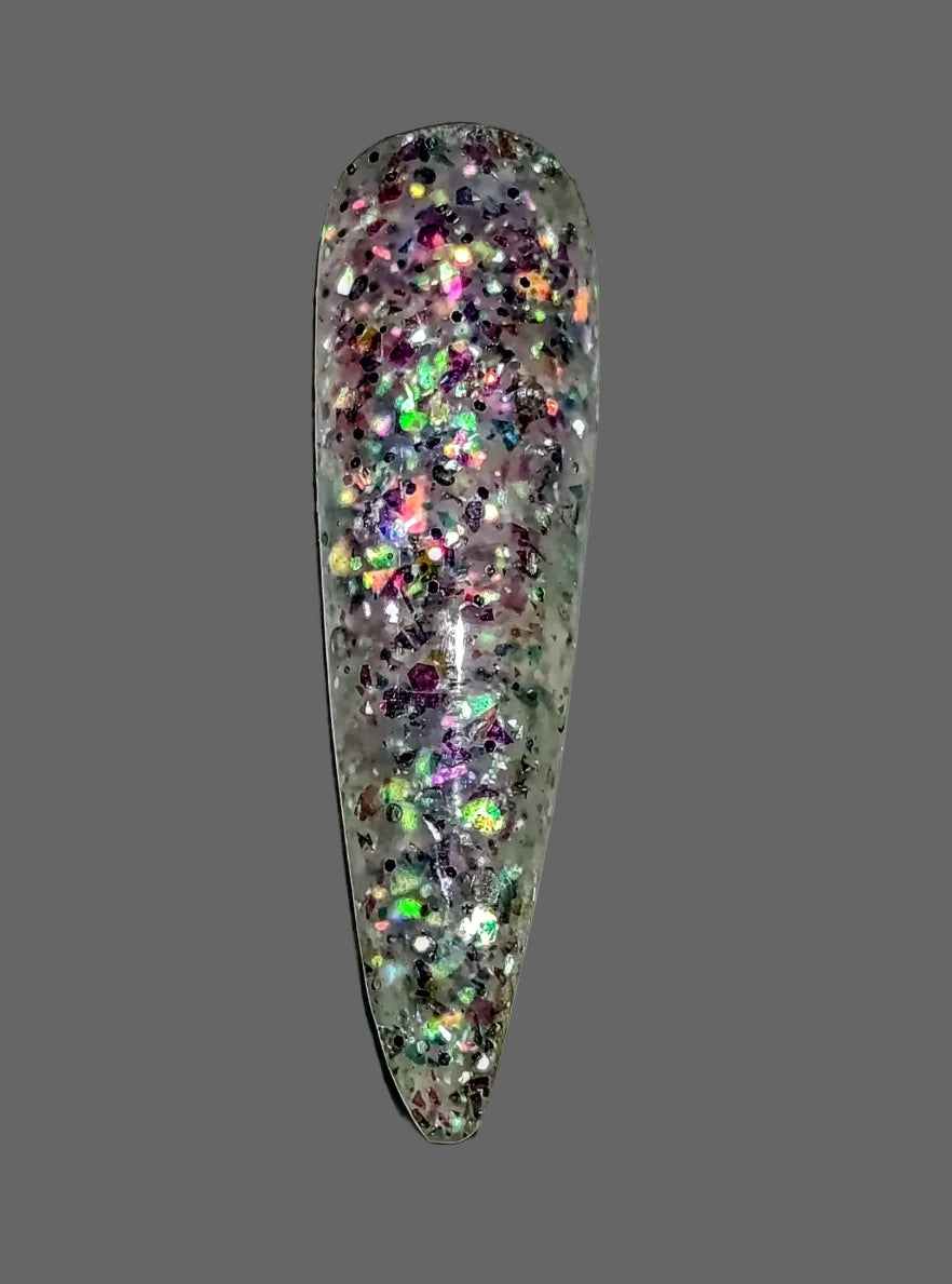 Acryl Gel Galaxy - tip applicata con effetto galassia