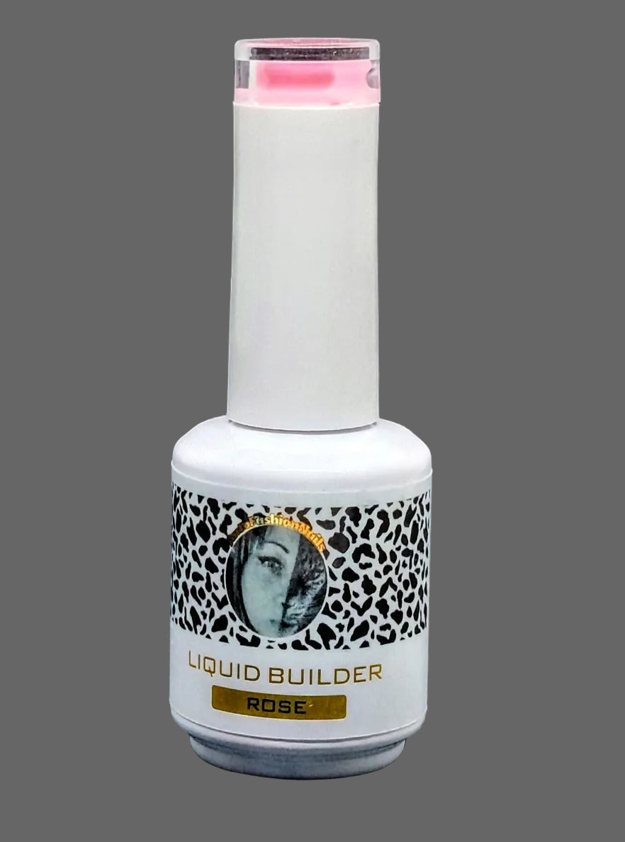 Liquid Builder Rose 15ml – Gel Costruttore Liquido con Rifinitura Lucida