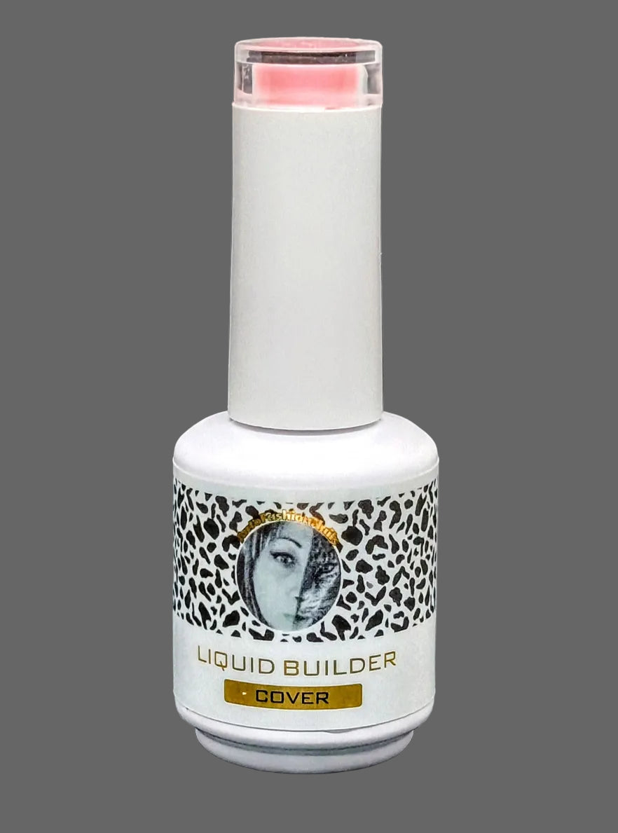Liquid Builder Cover 15ml – Gel Costruttore Liquido Coprente con Rifinitura Lucida
