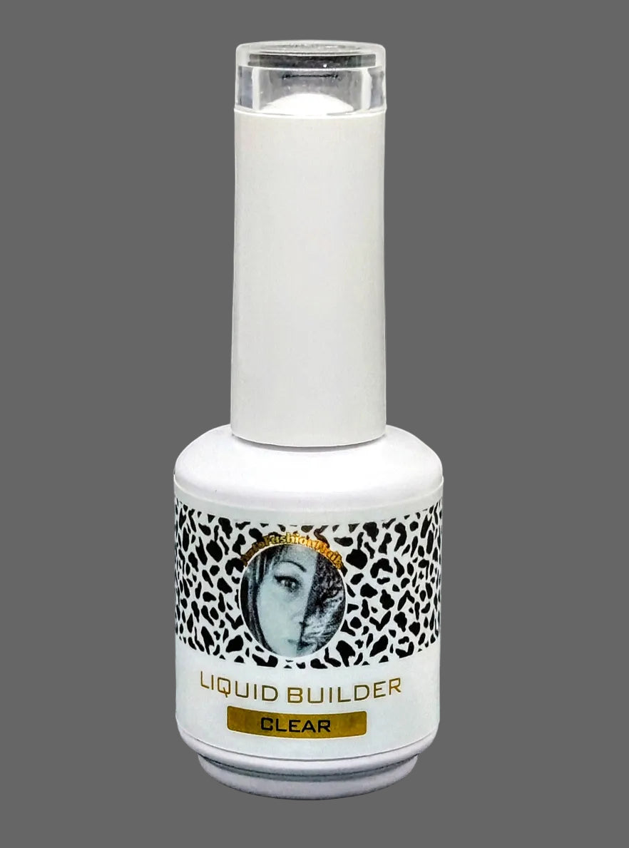 Liquid Builder Clear 15ml – Gel Costruttore Liquido Trasparente con Rifinitura Lucida