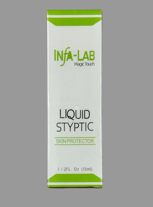 Confezione Infa-Lab Magic Touch Liquid Styptic Skin Protector da 15 ml